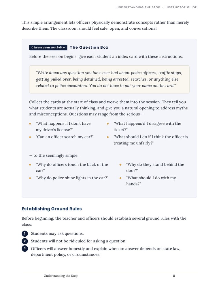 The Question Box classroom activity page